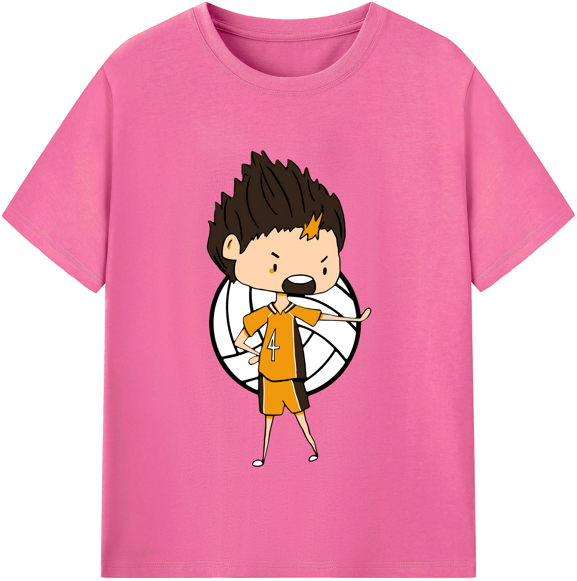 （画像用） ハイキュー!! Haikyu!! レディースカジュアルプリントTシャツ（綿100％）
